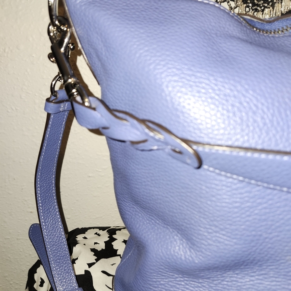 Coach Periwinkle ABBY Leather Shoulder Bag - Picture 4 of 15